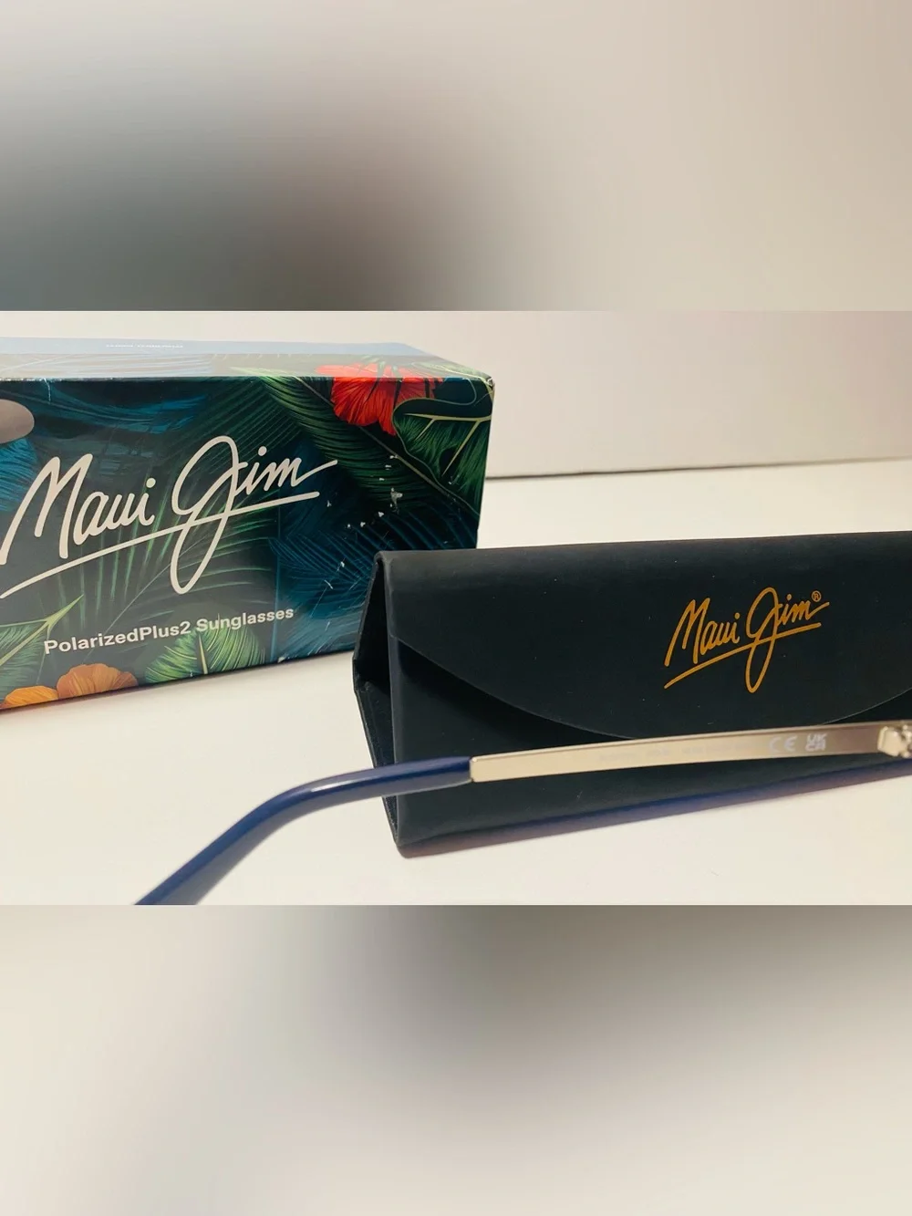 Maui Jim Wood Rose Blue Round Polarized Sunglasses Mj870-03 Brand New NIB Set